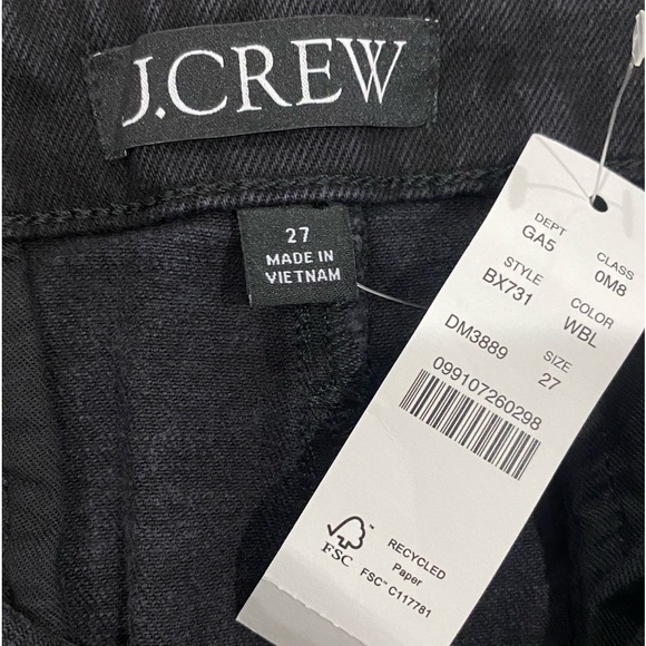 NWT J. Crew Denim Maxi Skirt In Washed Black Size 27 - Picture 15 of 16